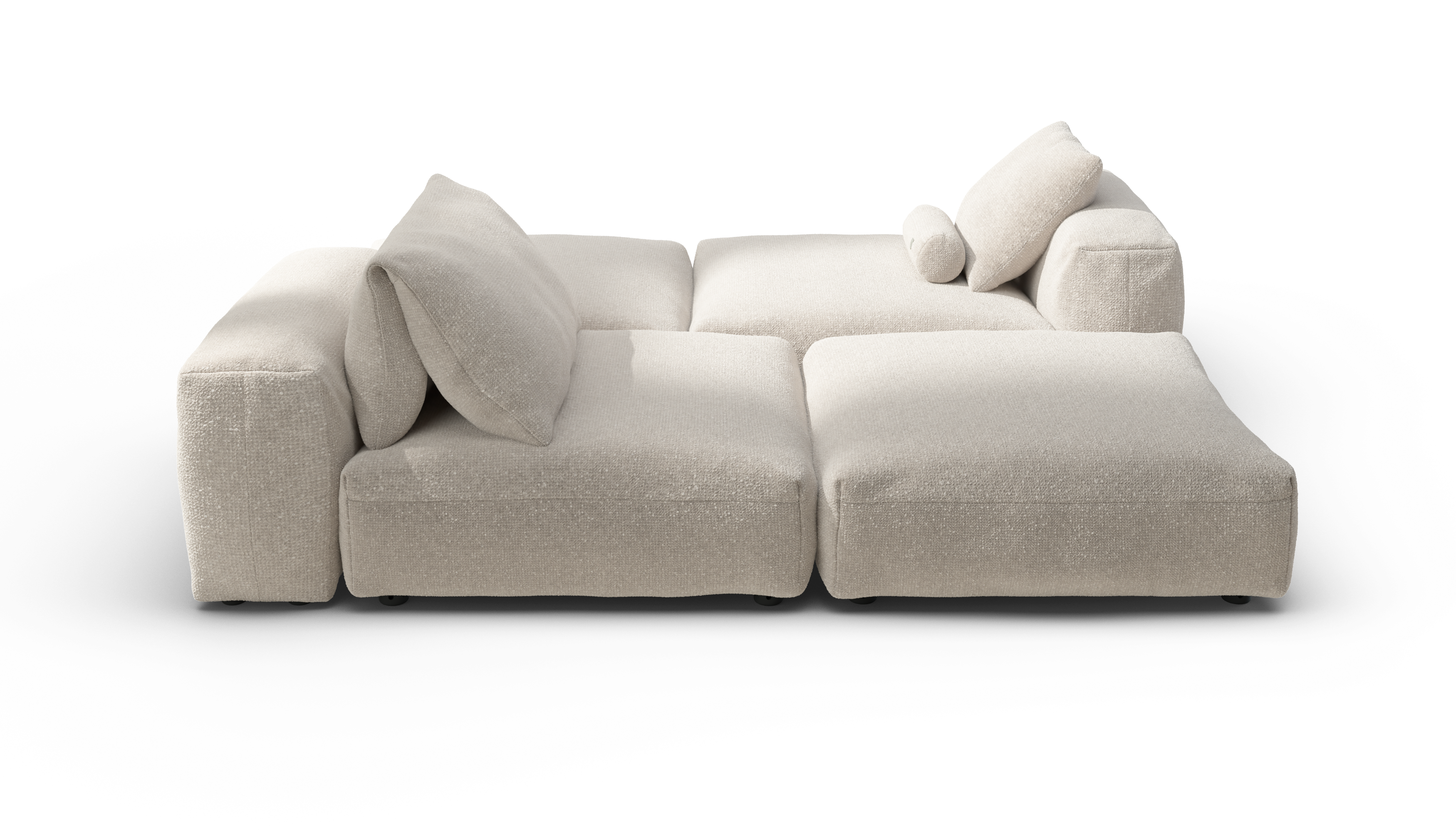 Vetsak Sofa Set 08 Daybed divano modulare Crema 210x241