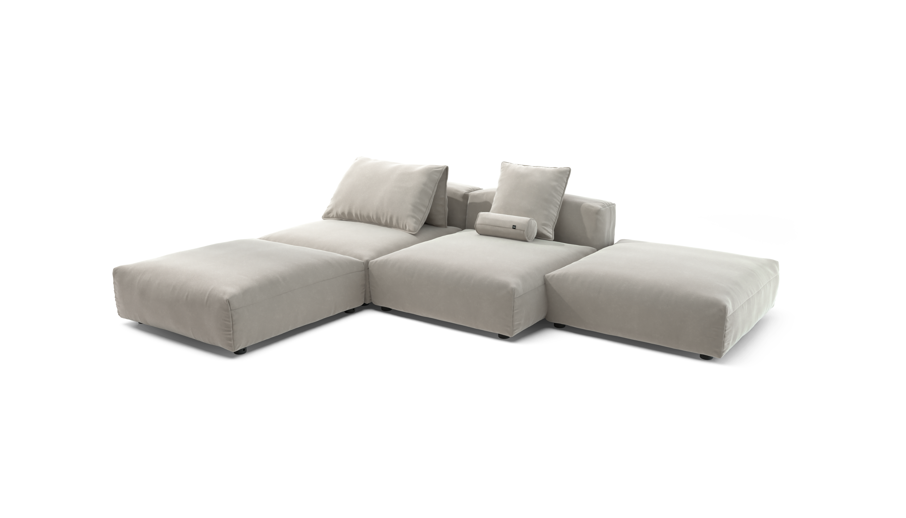 vetsak Sofa Set 08 Daybed divano modulare clay in suave
