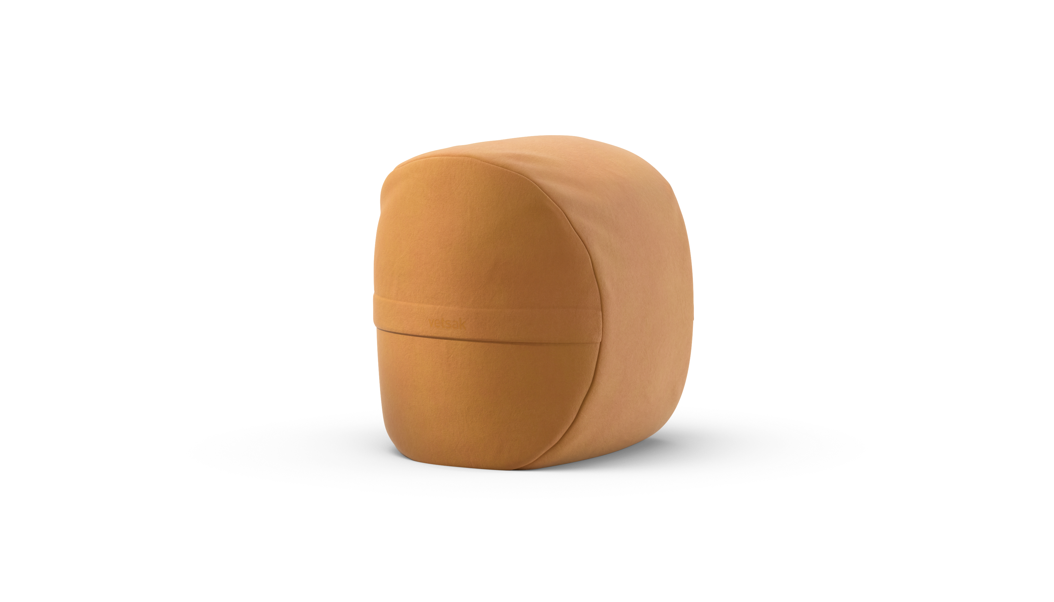vetsak Footsak Leather pouf in pelle marrone