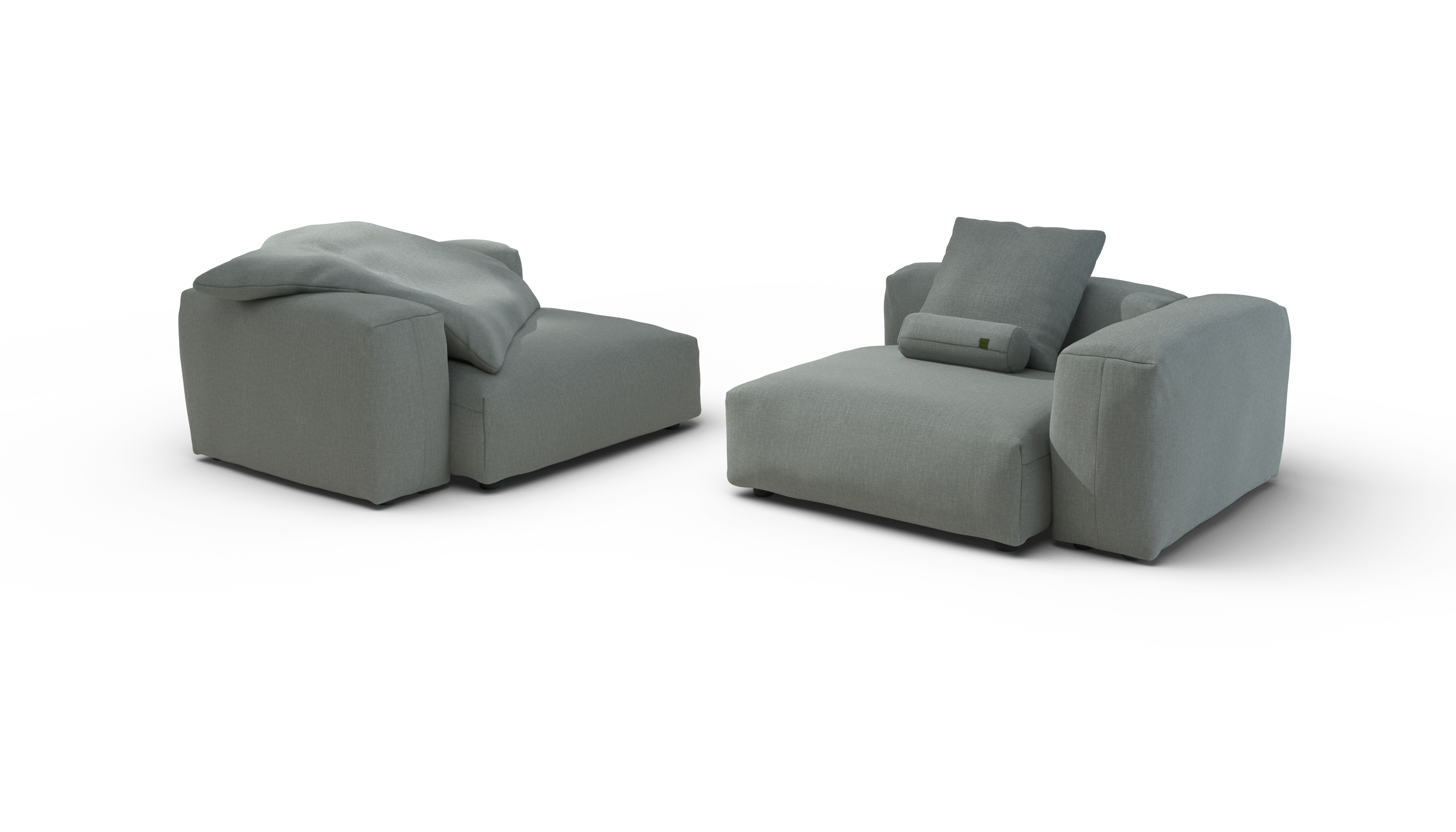 vetsak Sofa Set 02 Large divano modulare Breeze salvia 272x115