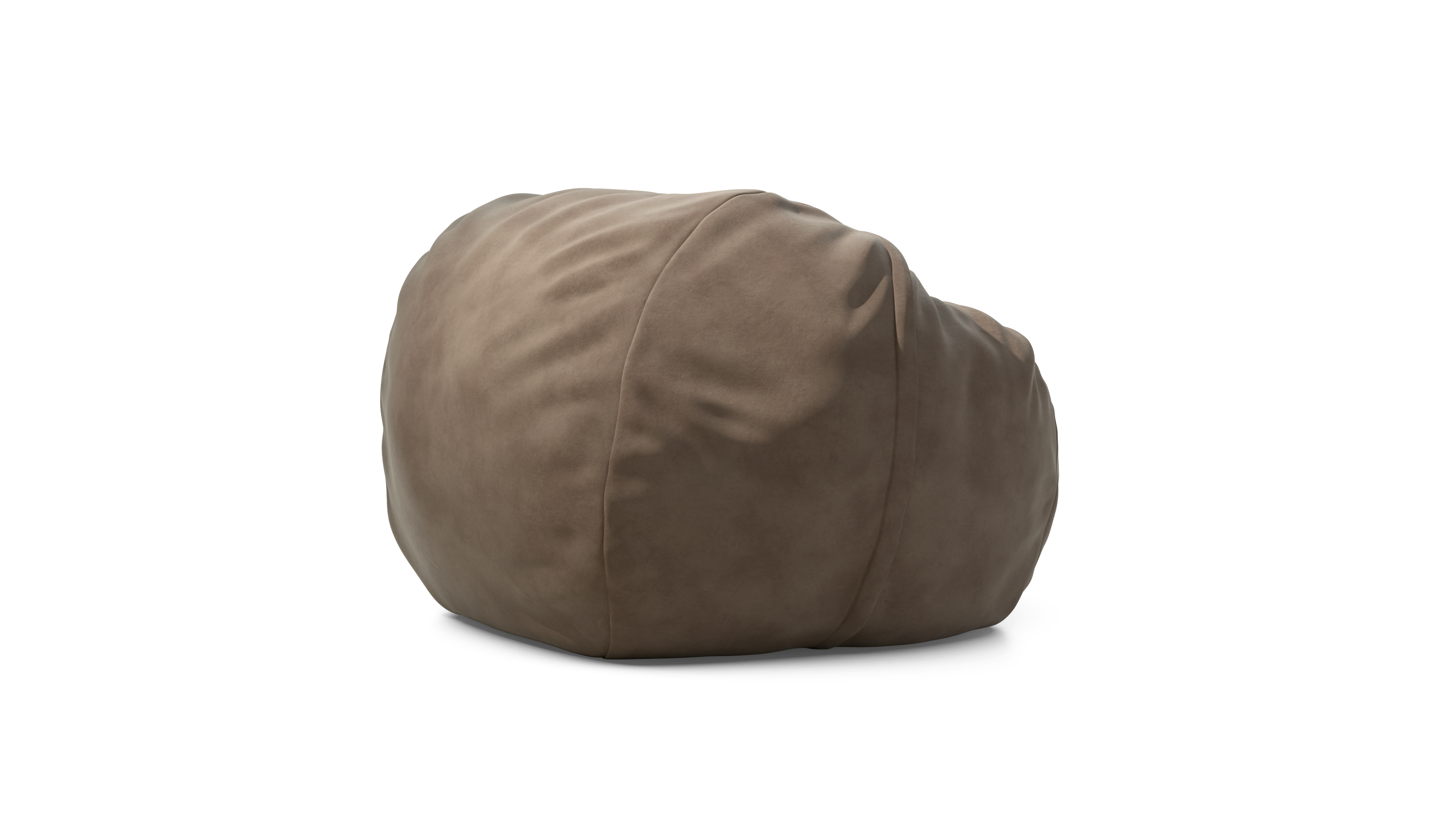 vetsak Cover Beanbag Large fodera in pelle cacao
