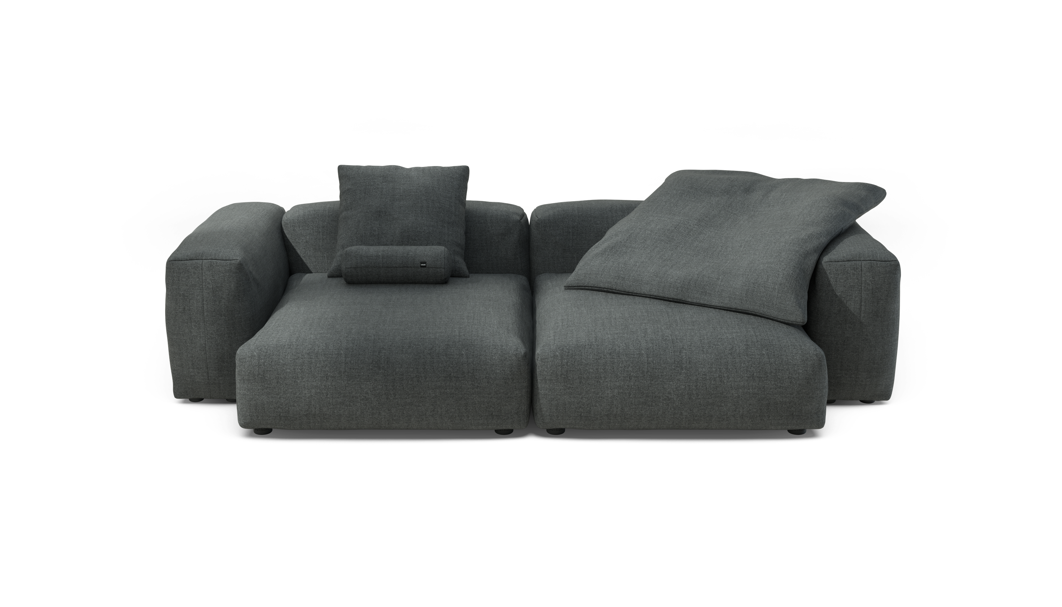vetsak Sofa Set 02 XLarge divano modulare piqué grigio scuro 272cm