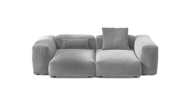 vetsak Sofa Set 02 M divano modulare velluto grigio 230x115