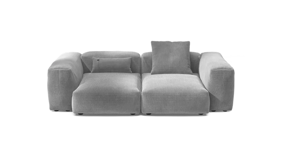 vetsak Sofa Set 02 M divano modulare velluto grigio 230x115