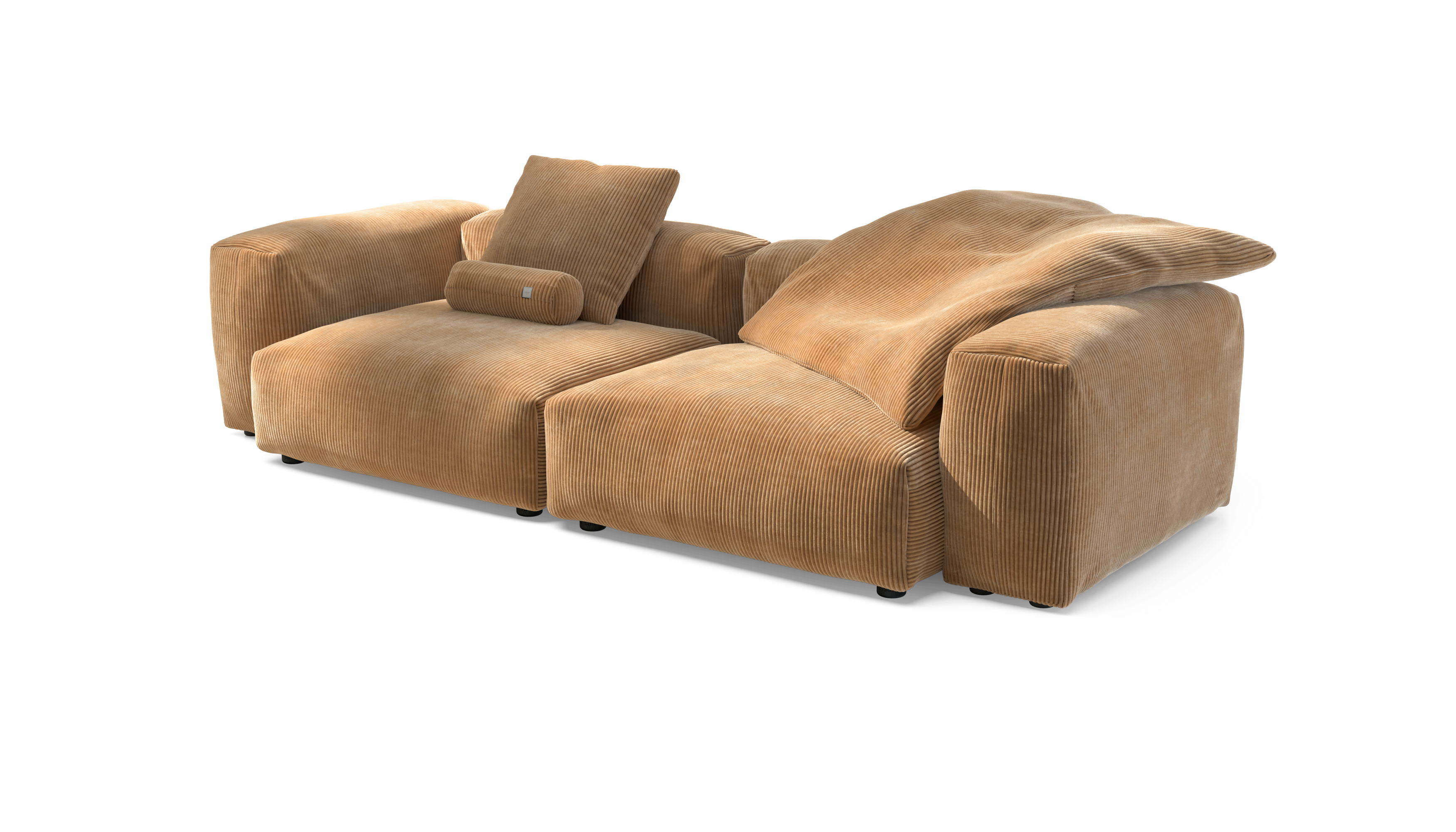 vetsak Sofa Set 02 Large divano modulare Camel 272x115 3,5 posti
