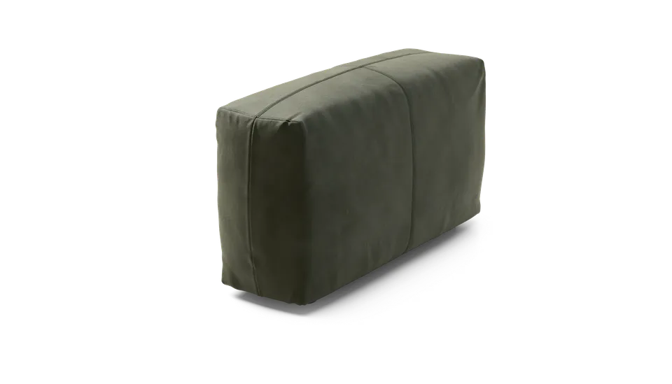 vetsak Cover Sofa Side Large fodera Leather Olive 105x31
