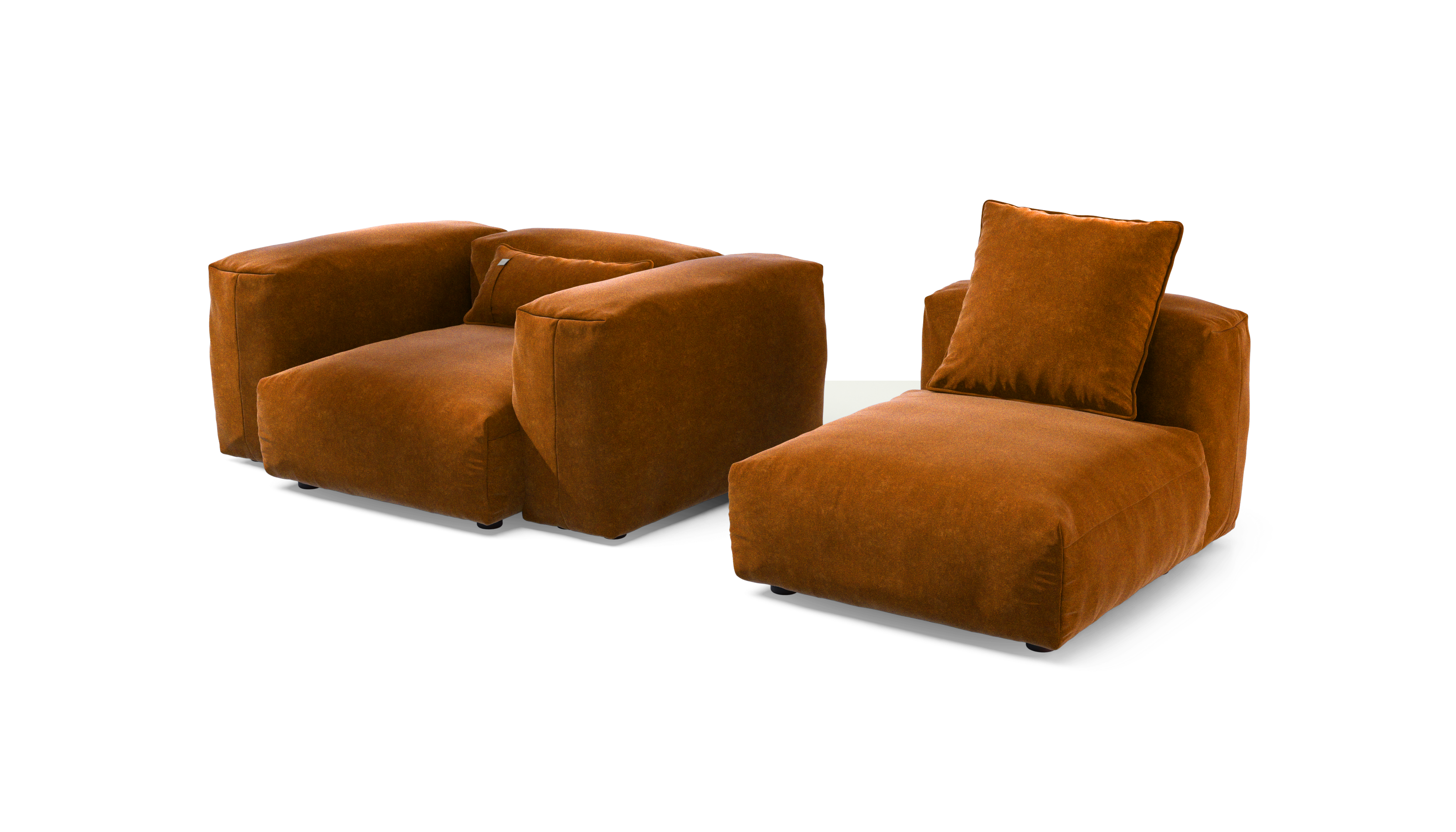 vetsak Sofa Set 02 Medium divano modulare suave honey