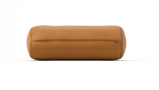 vetsak Noodle cuscino cilindrico pelle marrone