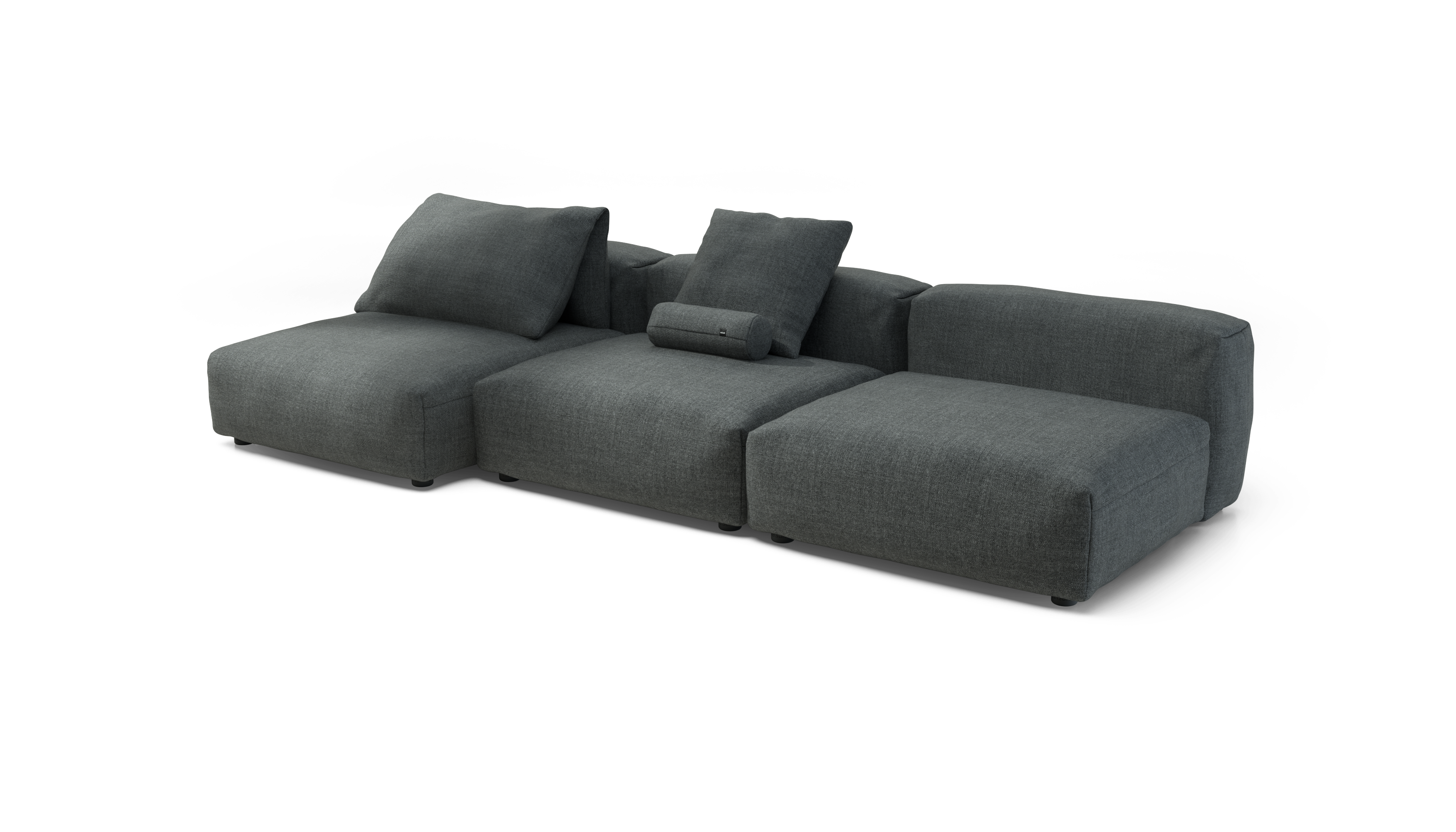 vetsak Sofa Set 04 divano modulare Pique Dark Grey 315x136