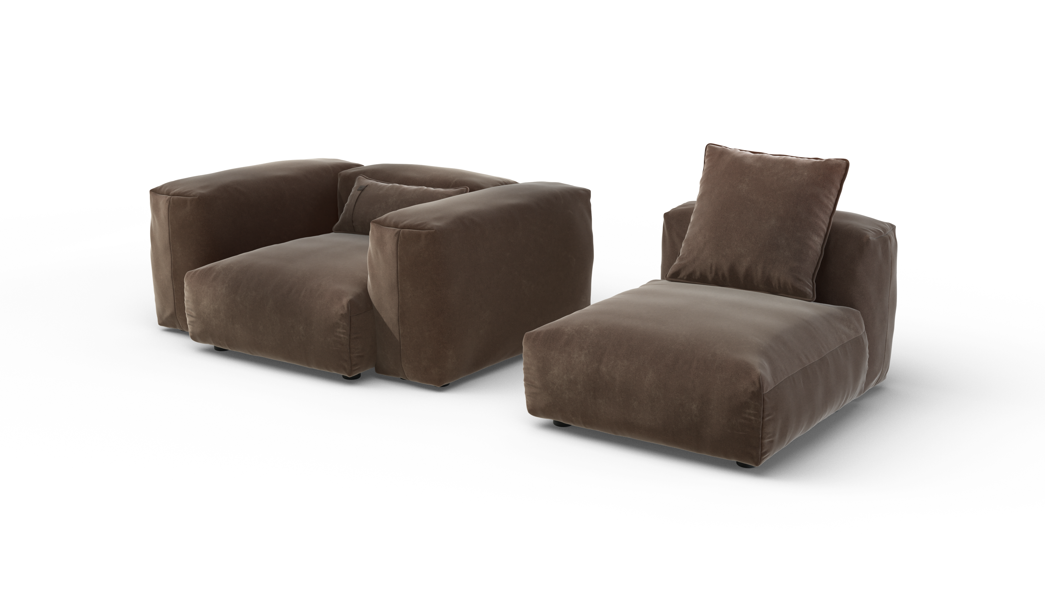 vetsak Sofa Set 02 M divano modulare Suave espresso 230x115