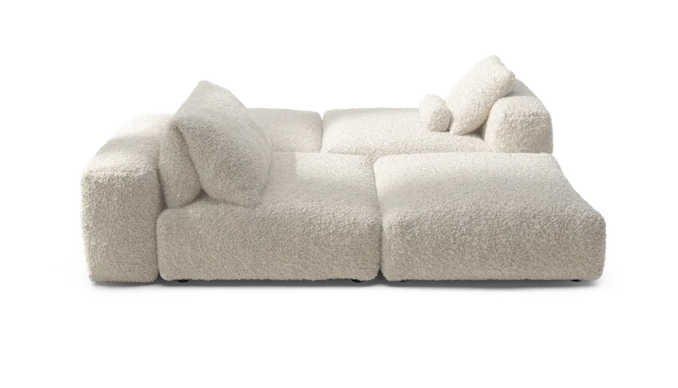 vetsak Sofa Set 08 Daybed divano modulare crema 210x241