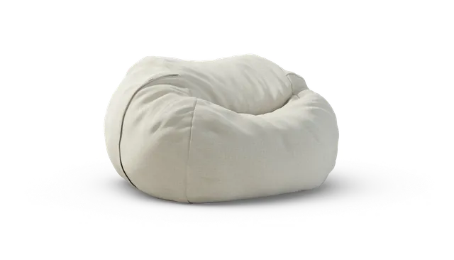 vetsak Beanbag Large pouf Ecru in tessuto Breeze