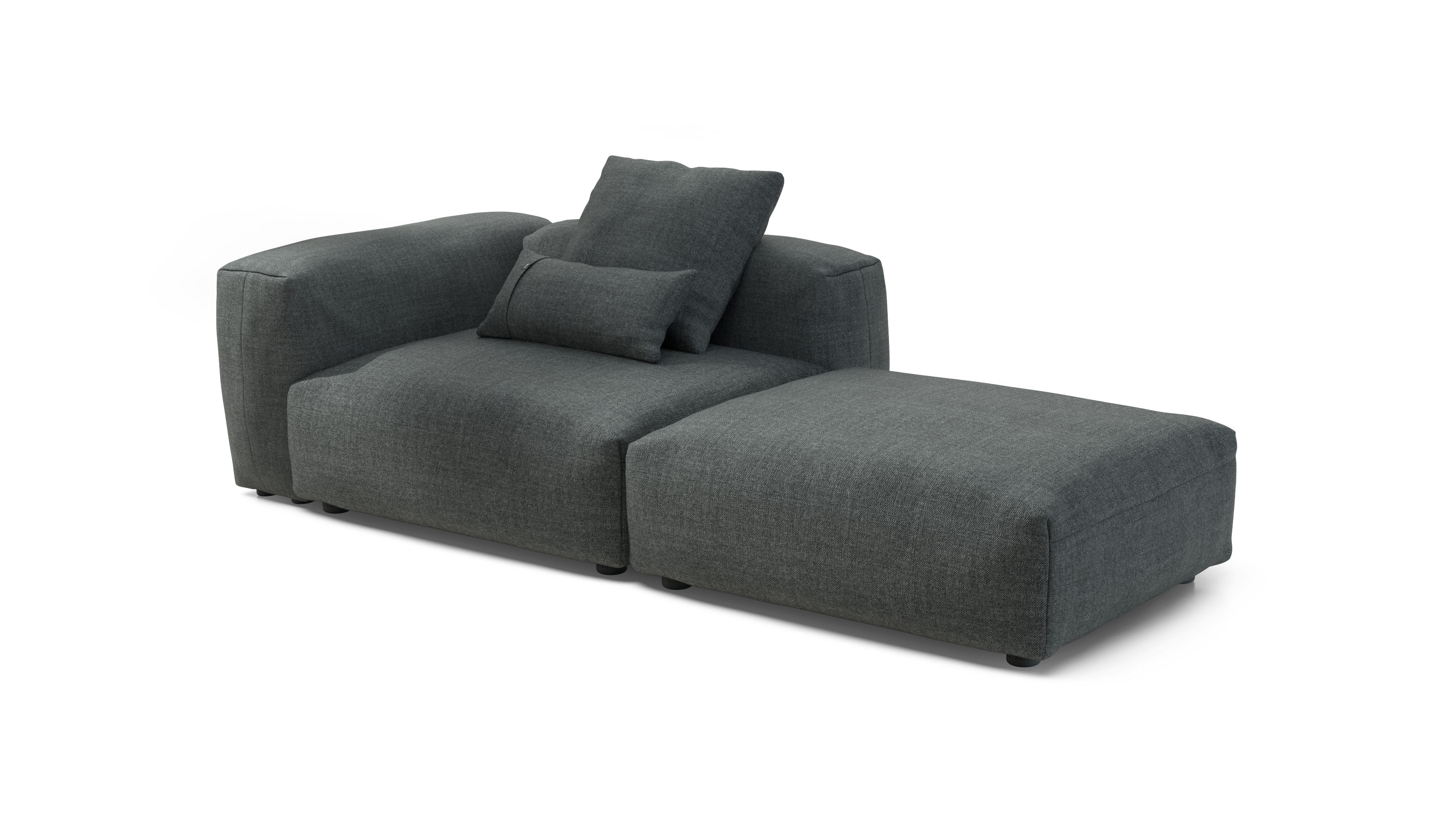vetsak Sofa Set 01 L divano grigio scuro da esterno