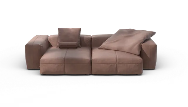 vetsak Sofa Set 02 XLarge divano modulare pelle Stone