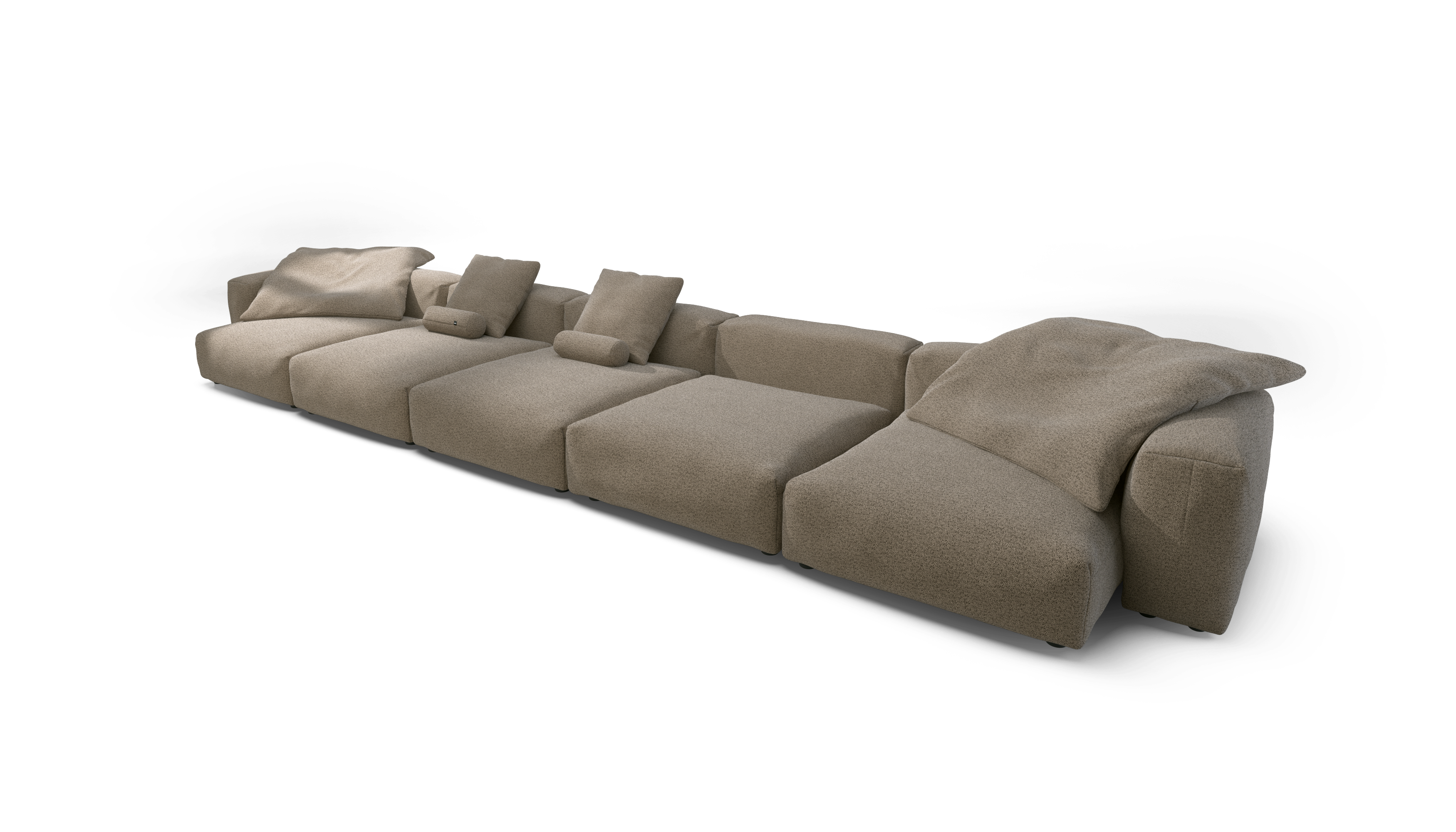 vetsak Sofa Set 06 divano Loop Loop taupe 7 posti 377x241