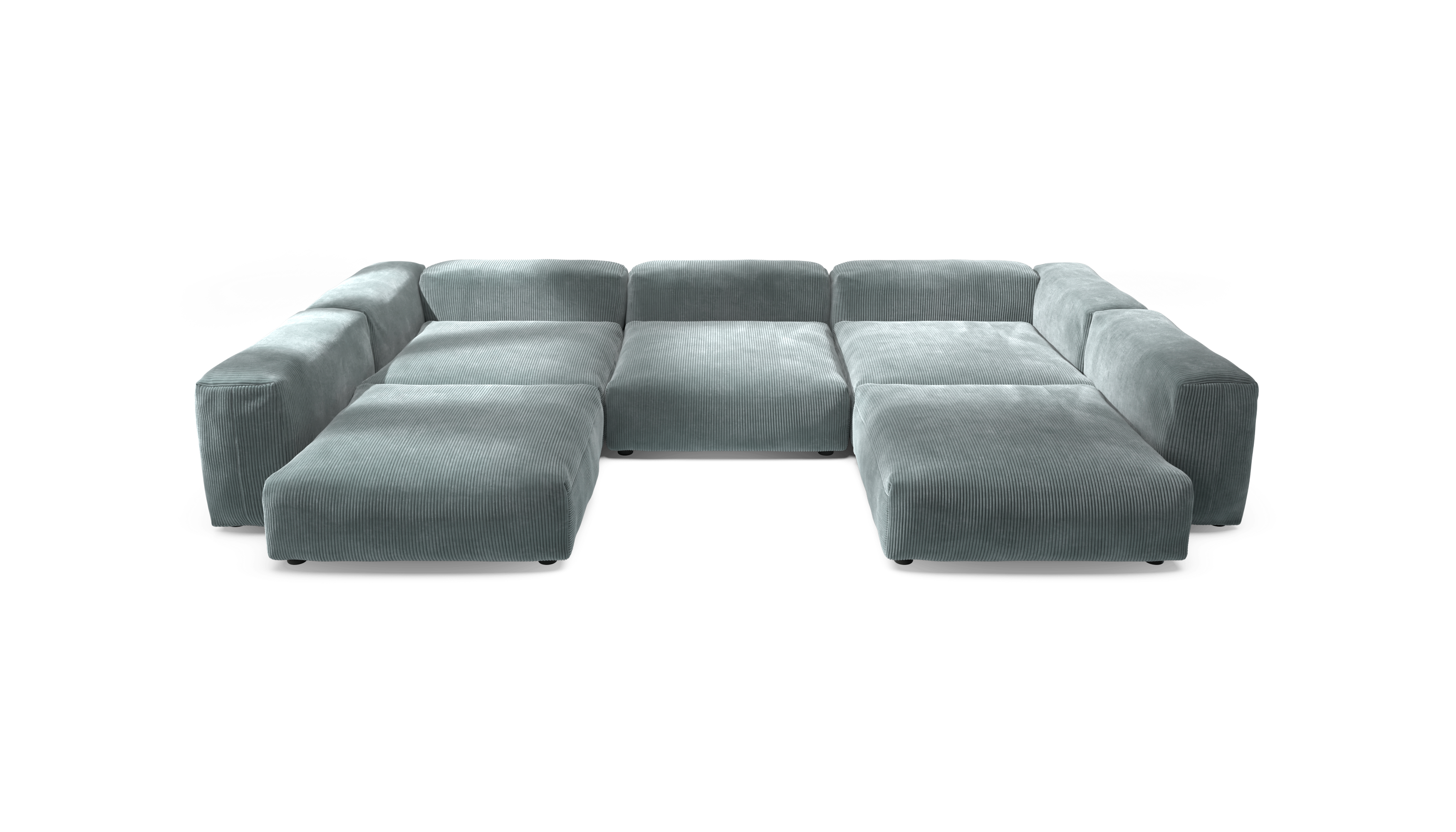 vetsak Sofa Set 06 divano menta Cord Velour a U