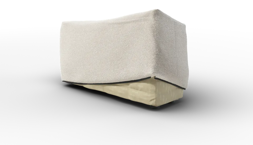 vetsak Side L fodera fianco divano Nub crema 105x31
