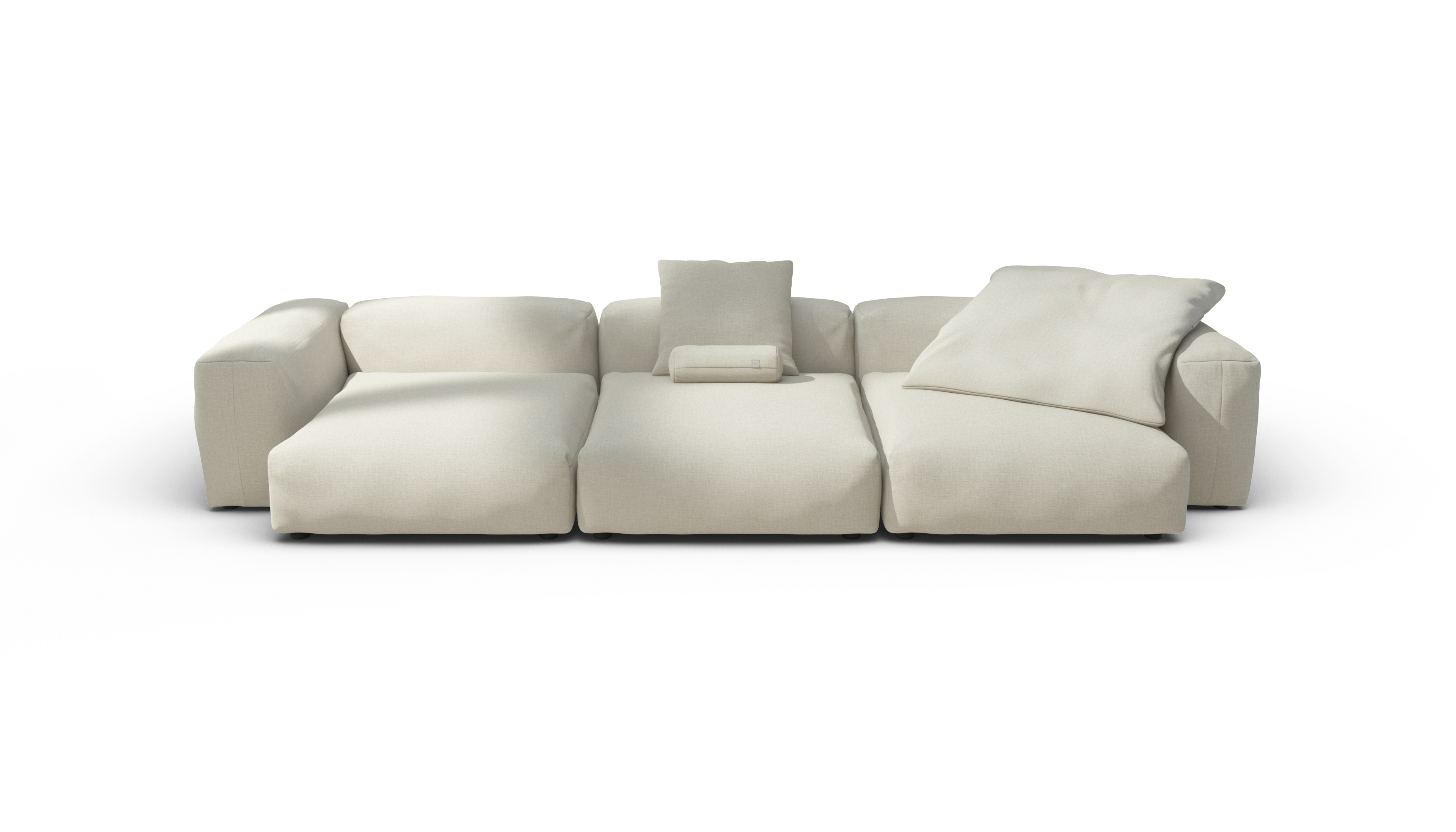vetsak Sofa Set 05 divano modulare 5 posti ecru 377x136