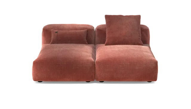 vetsak Sofa Set 01 Medium divano velluto brick