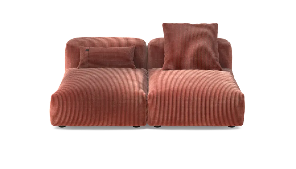 vetsak Sofa Set 01 Medium divano velluto brick