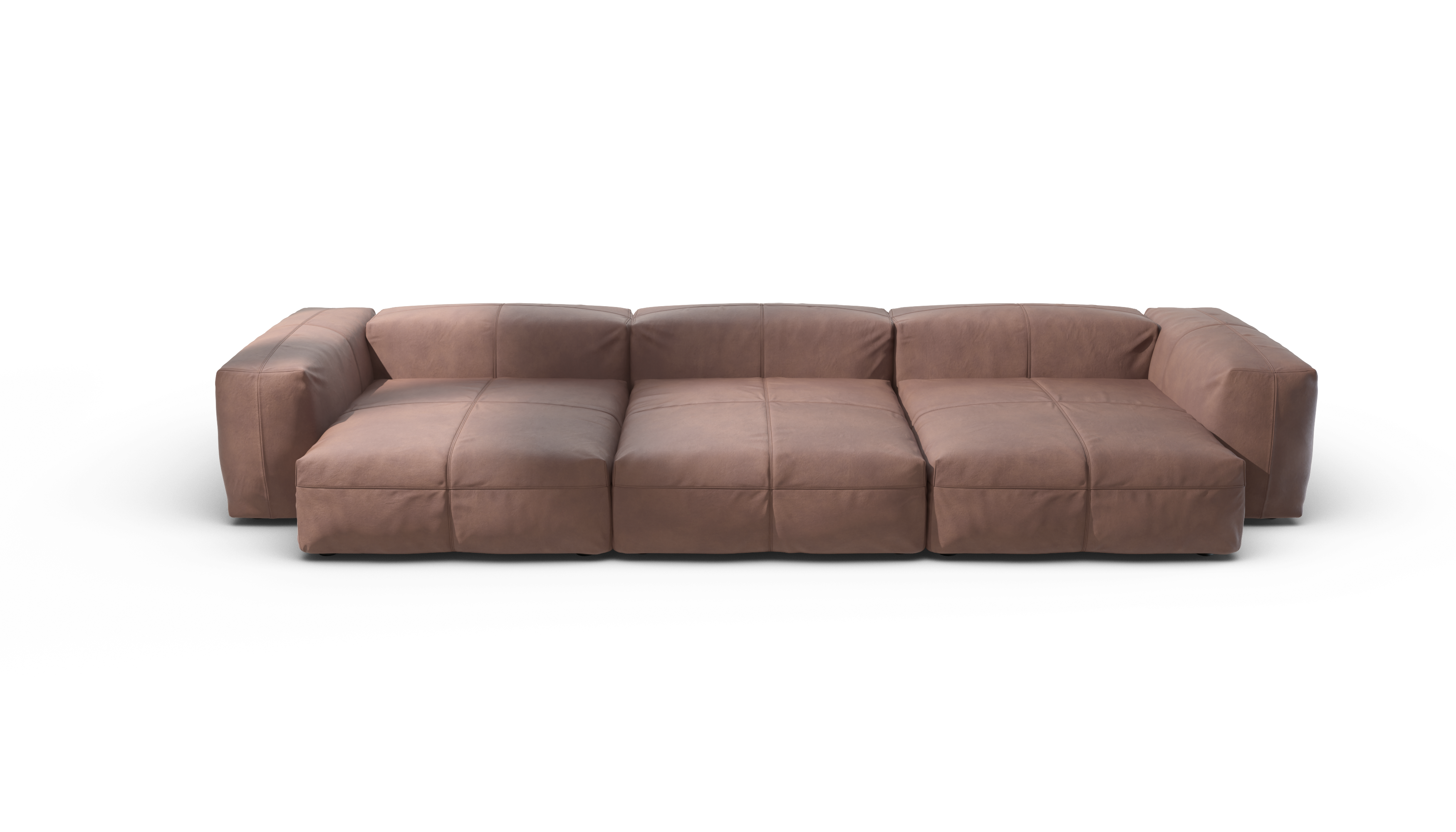 vetsak Sofa Set 05 divano pelle pietra 5 posti