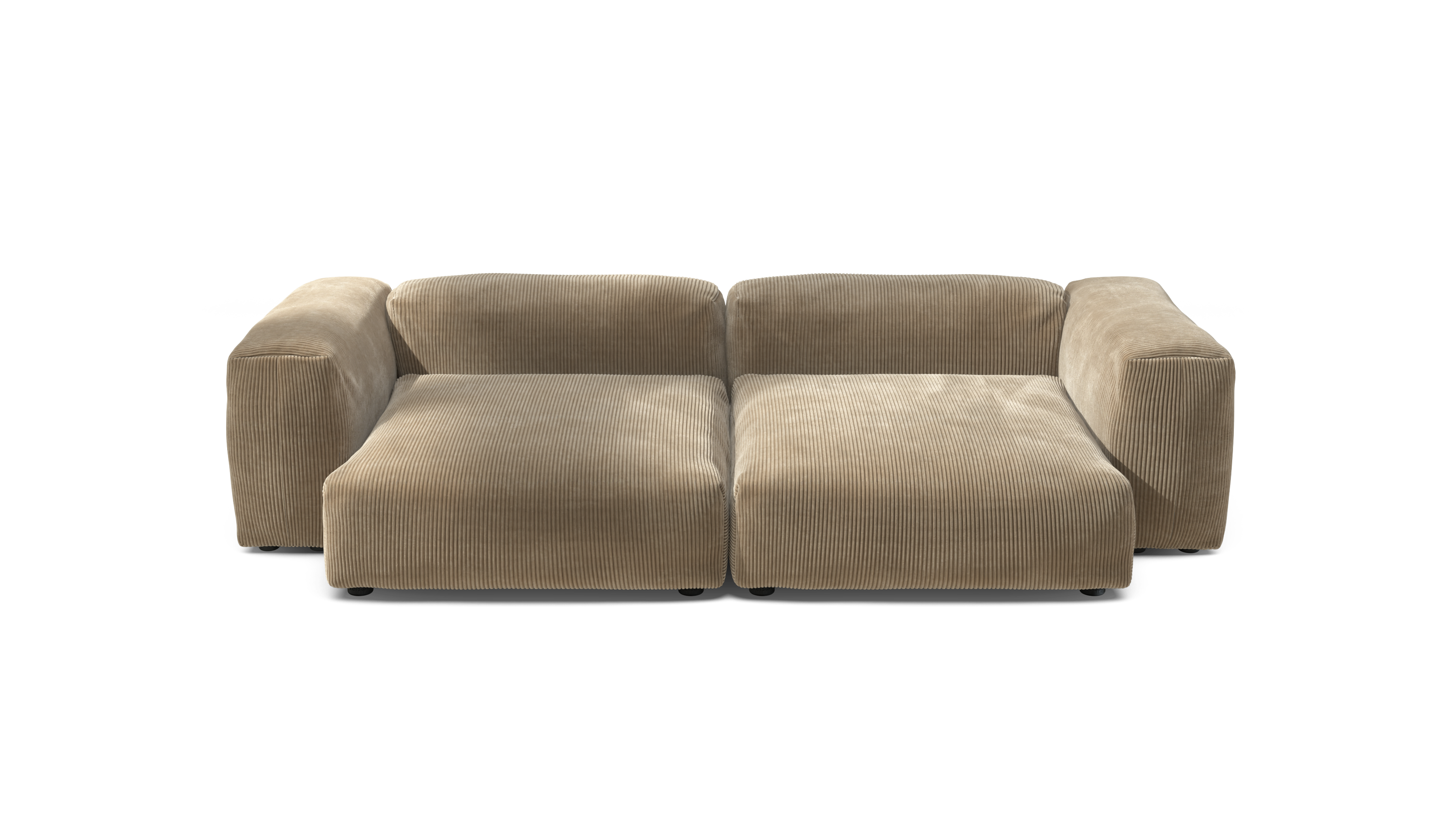 vetsak Set 02 XLarge divano cord velluto sand 272x136