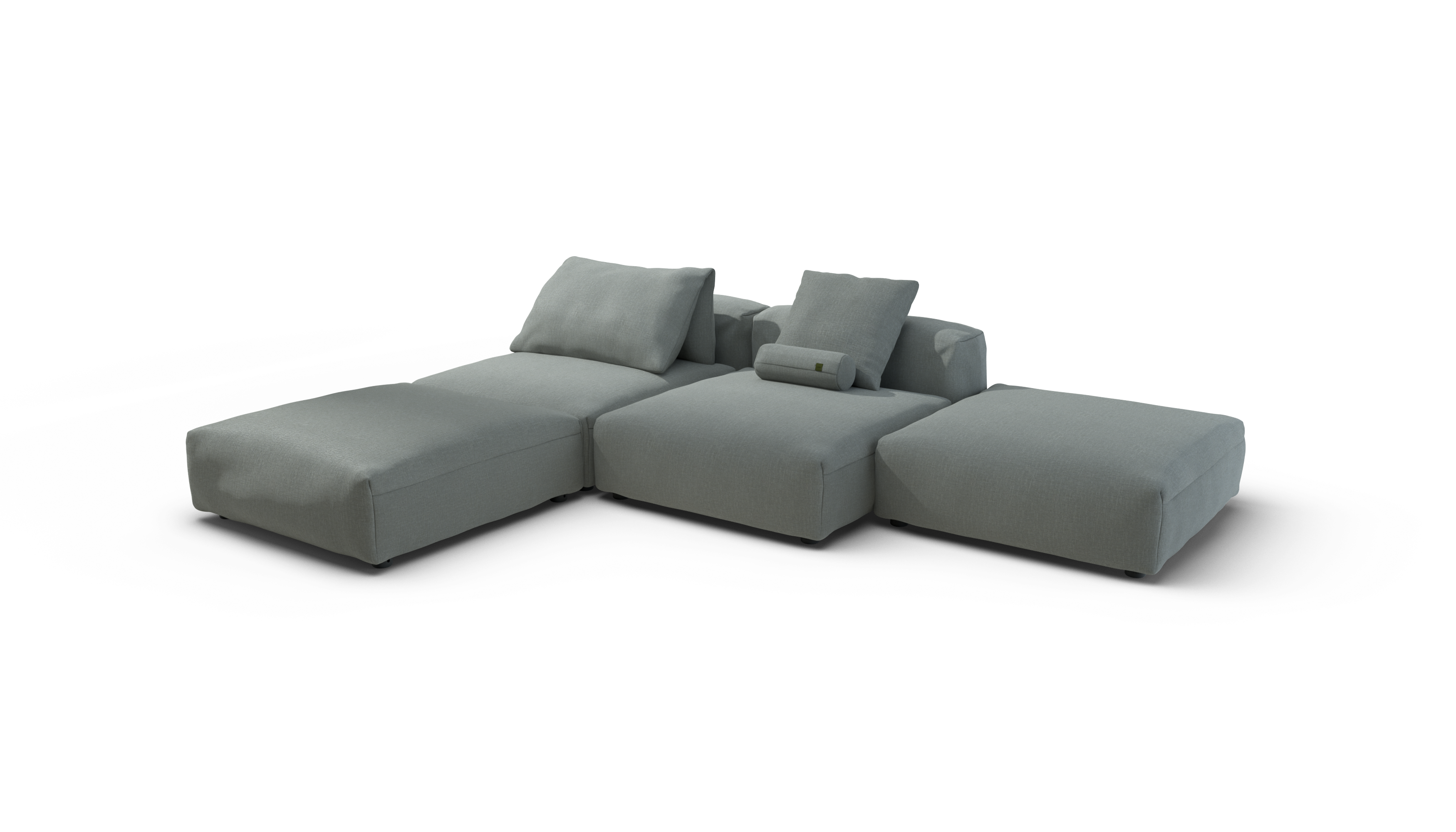 Vetsak Set 08 Daybed Breeze divano isola 6 posti salvia