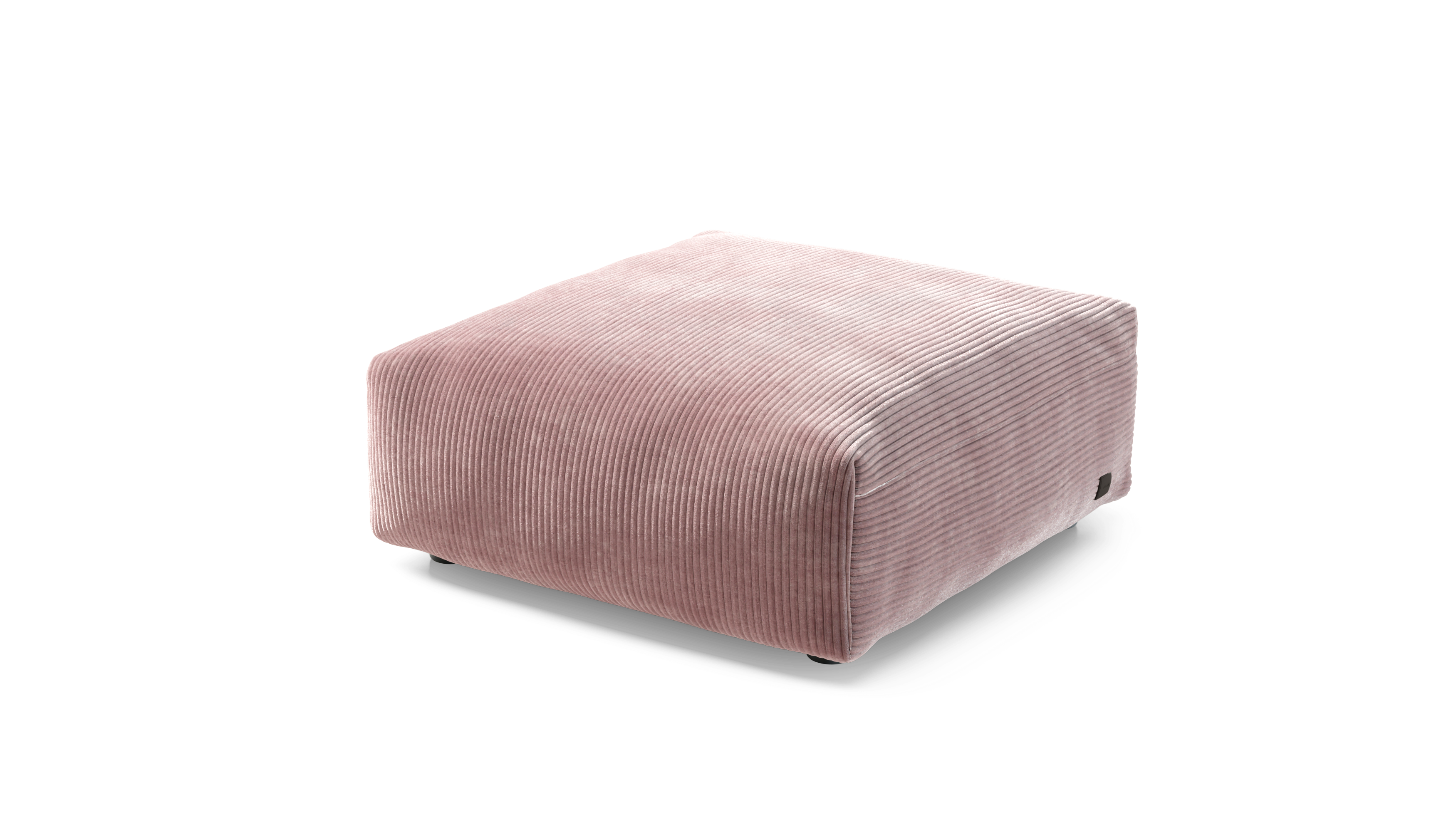 vetsak Sofa Seat Medium modulo divano 84x84 velluto rosa