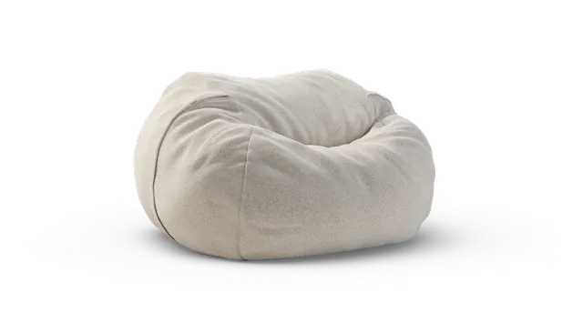 vetsak Beanbag Large pouf Nub crema sfoderabile