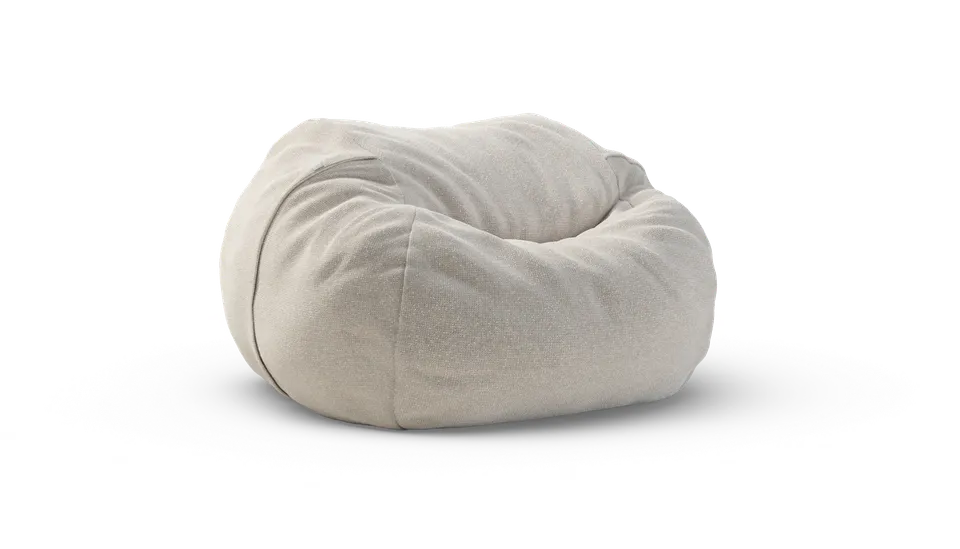 vetsak Beanbag Large pouf Nub crema sfoderabile