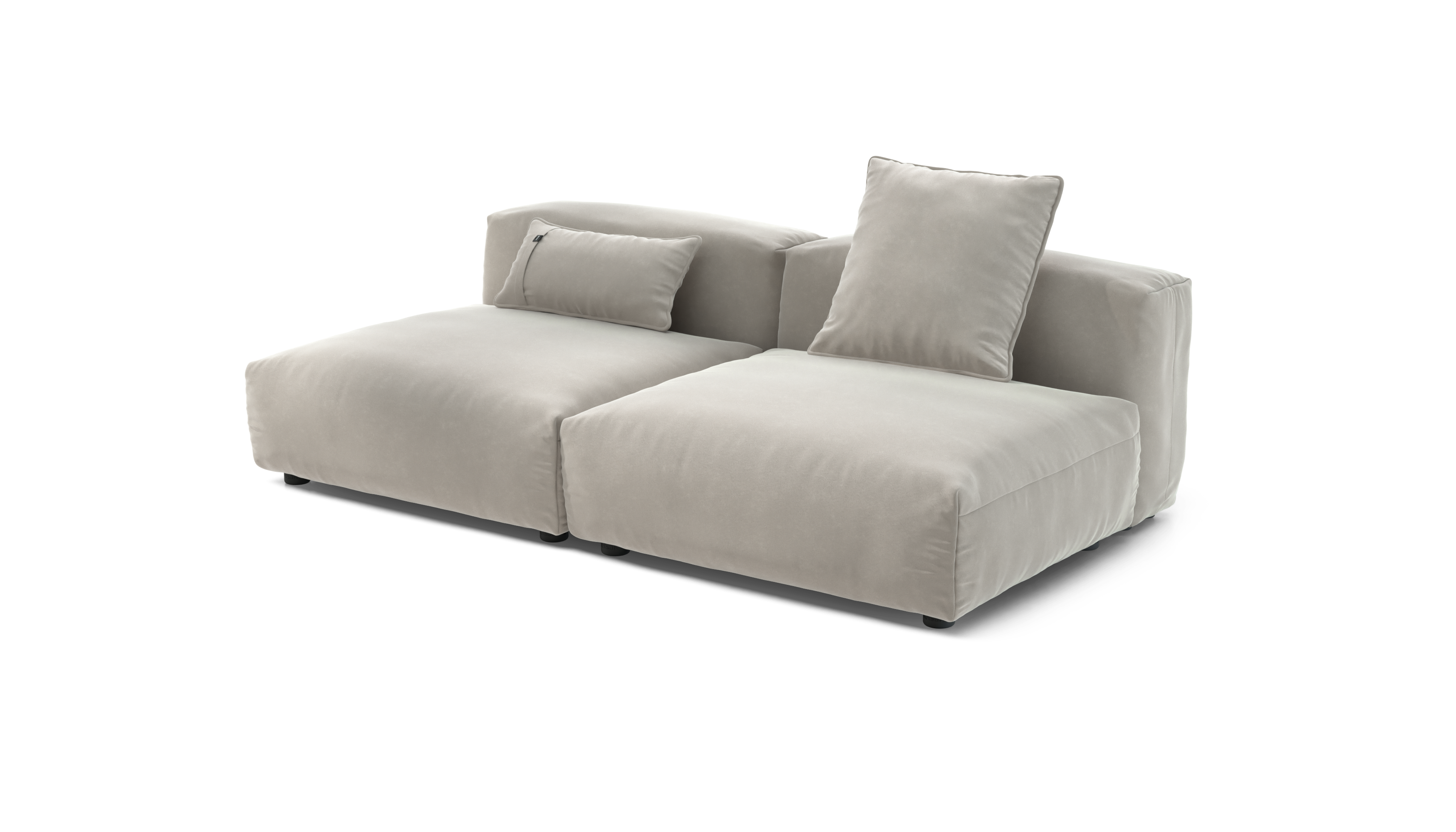 vetsak Set 01 L divano modulare argilla Suave 3,5 posti