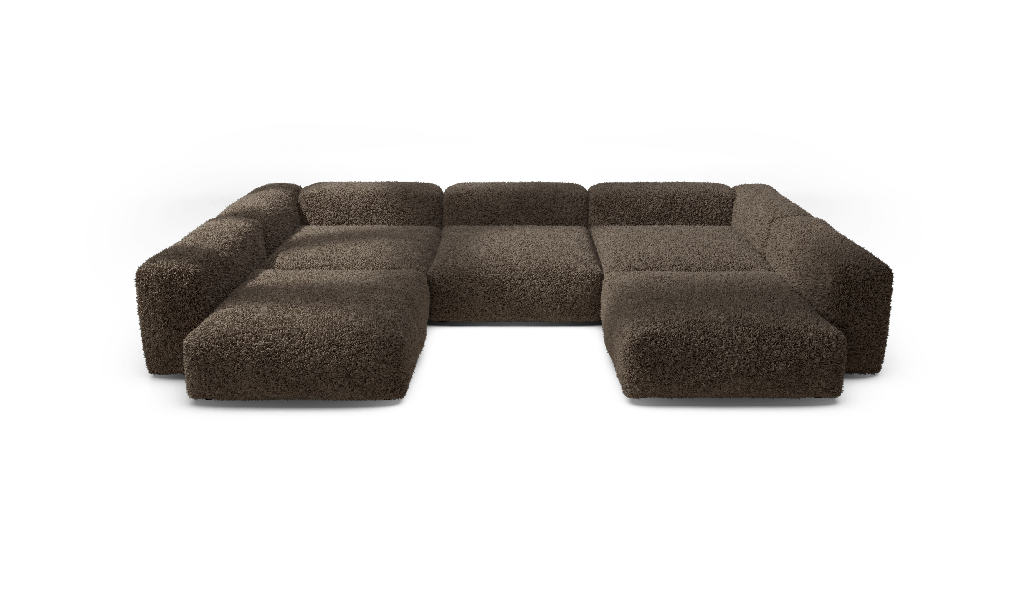vetsak Sofa Set 06 divano angolare 6,5 posti cacao