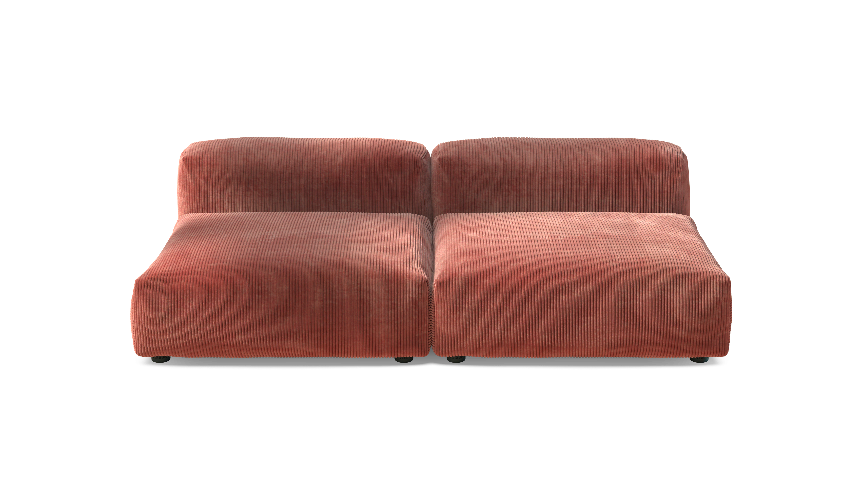 vetsak Set 01 Large divano modulare Brick Cord Velour 210x115
