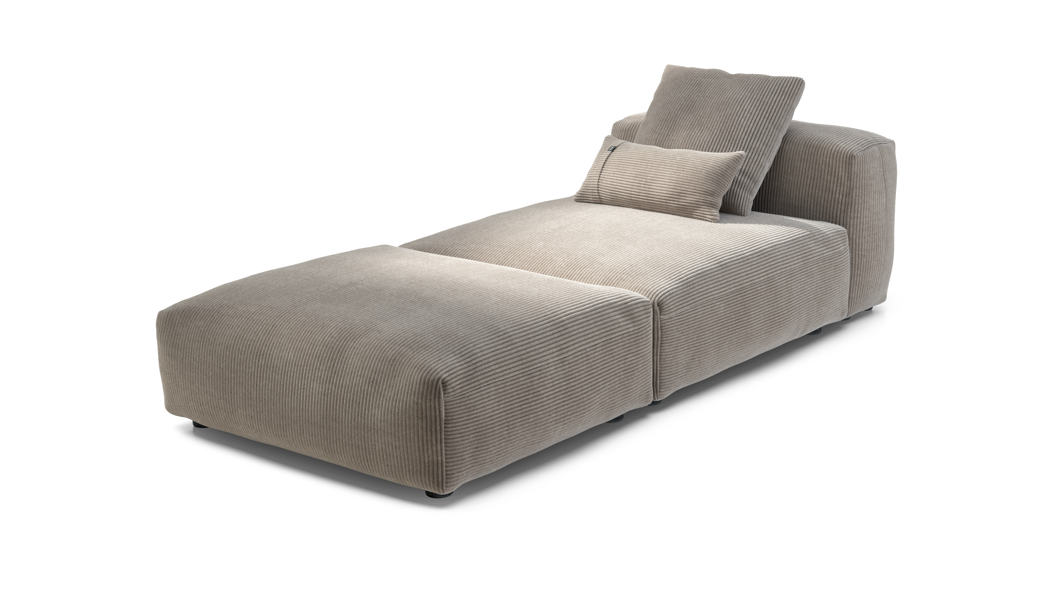 vetsak Set 07 Sun Lounger chaise longue 2 posti platino