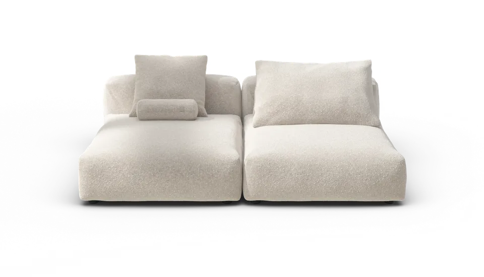vetsak Sofa Set 01 XLarge divano modulare Nub Creme 4 posti