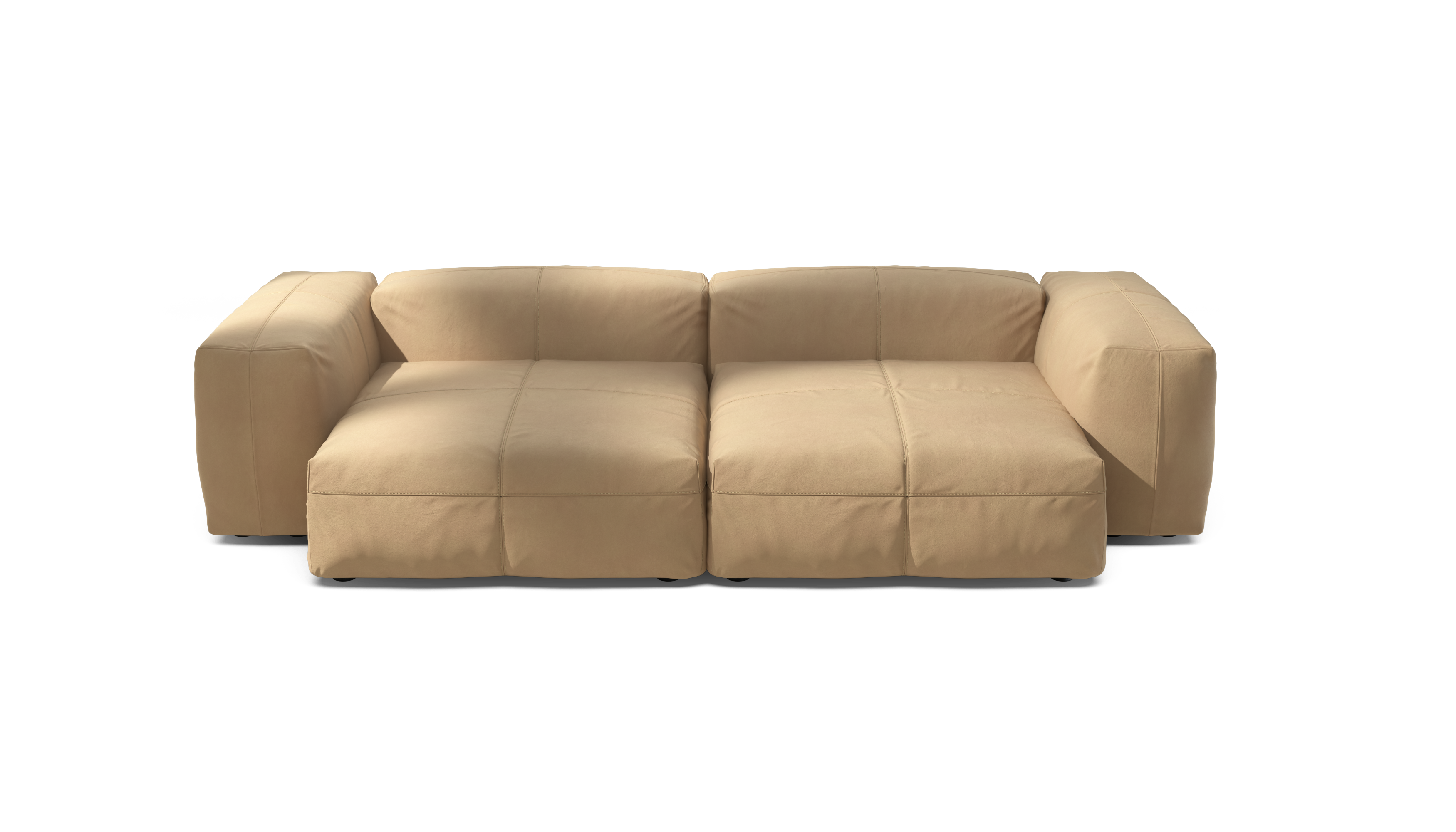vetsak Sofa Set 02 XLarge divano beige in pelle