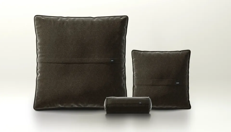vetsak Pillow Set 2 cuscini antracite 2 pezzi suave