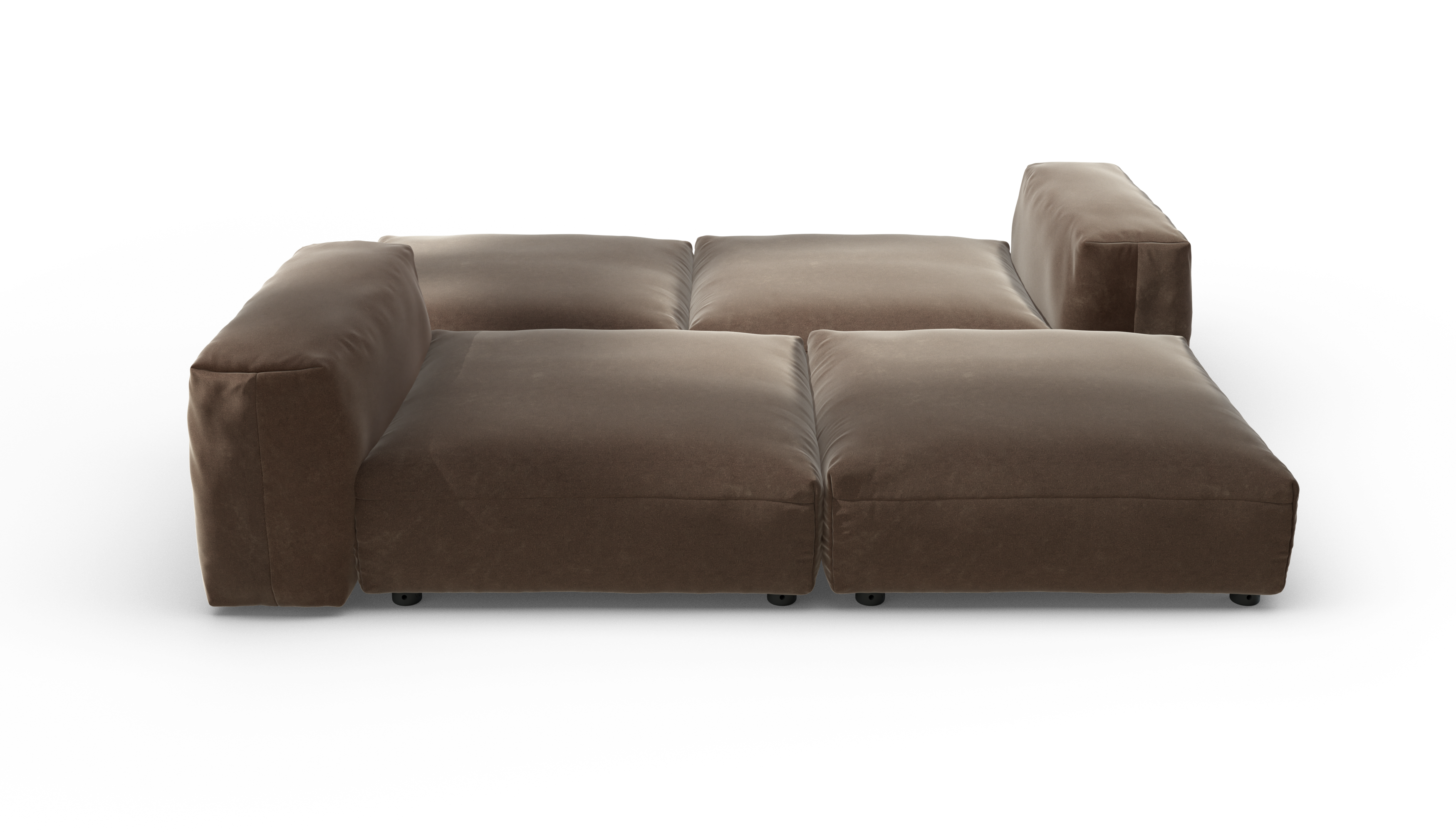 vetsak Sofa Set 08 Daybed divano 6 posti espresso