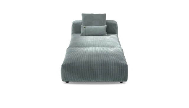 vetsak Sofa Set 07 Sun Lounger divano Cord Velour menta 2 posti