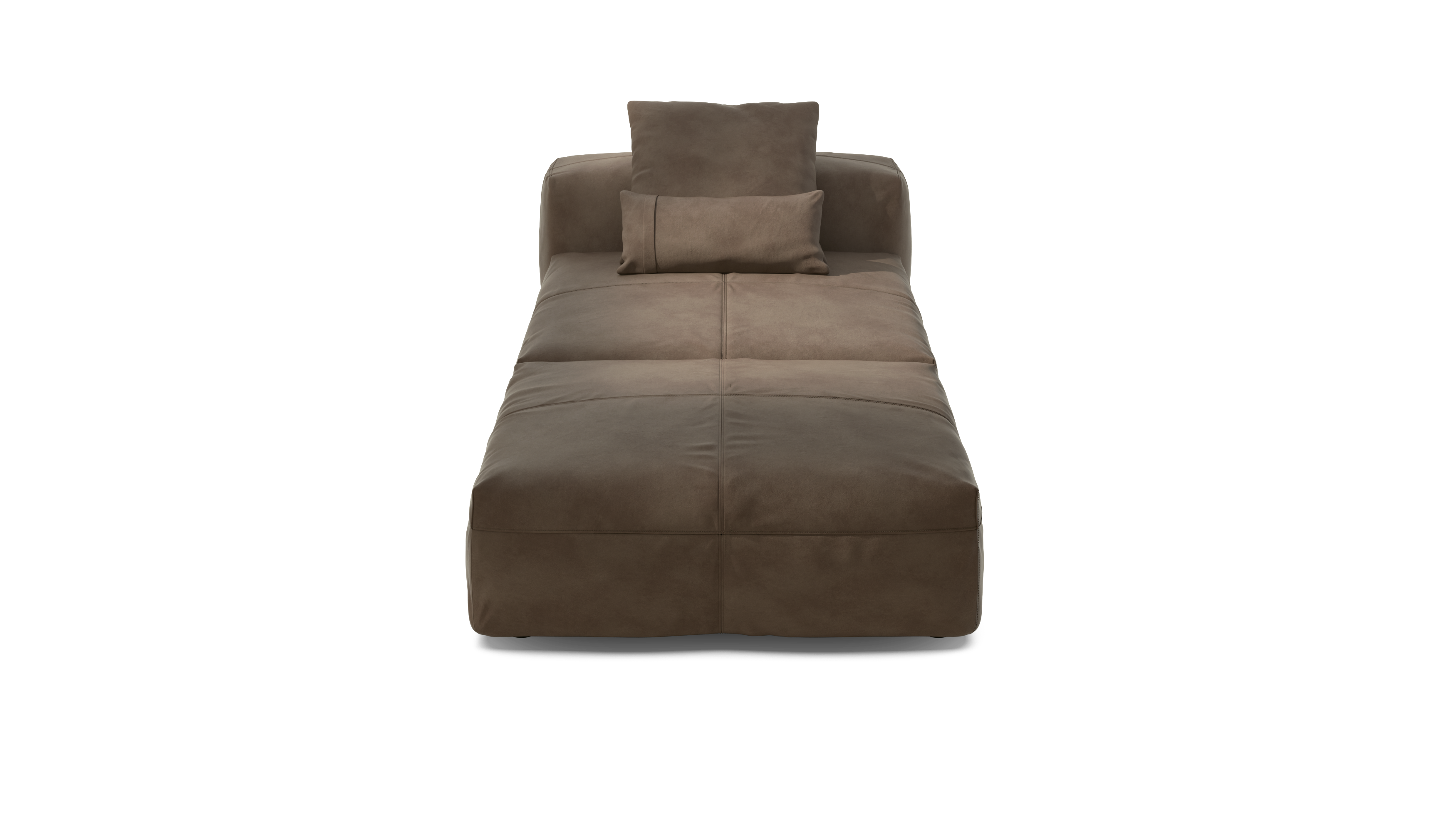 vetsak Set 07 divano modulare pelle cacao 105x220