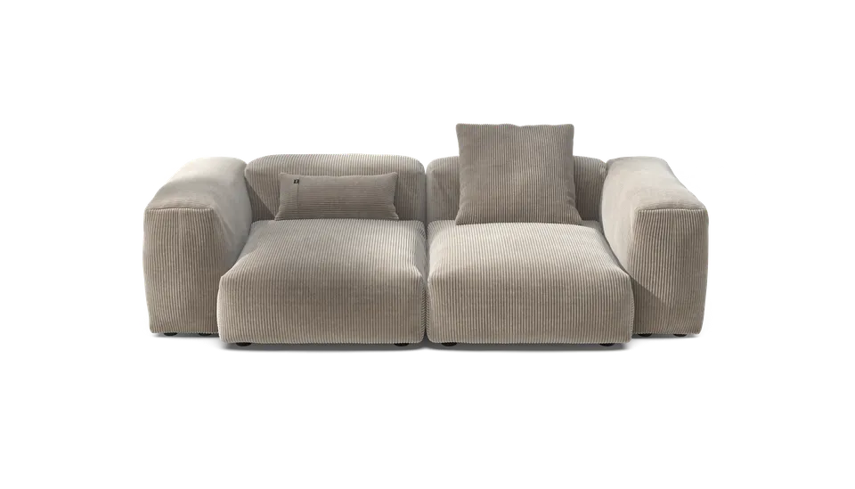 vetsak Sofa Set 02 Medium divano 2,5 posti platino