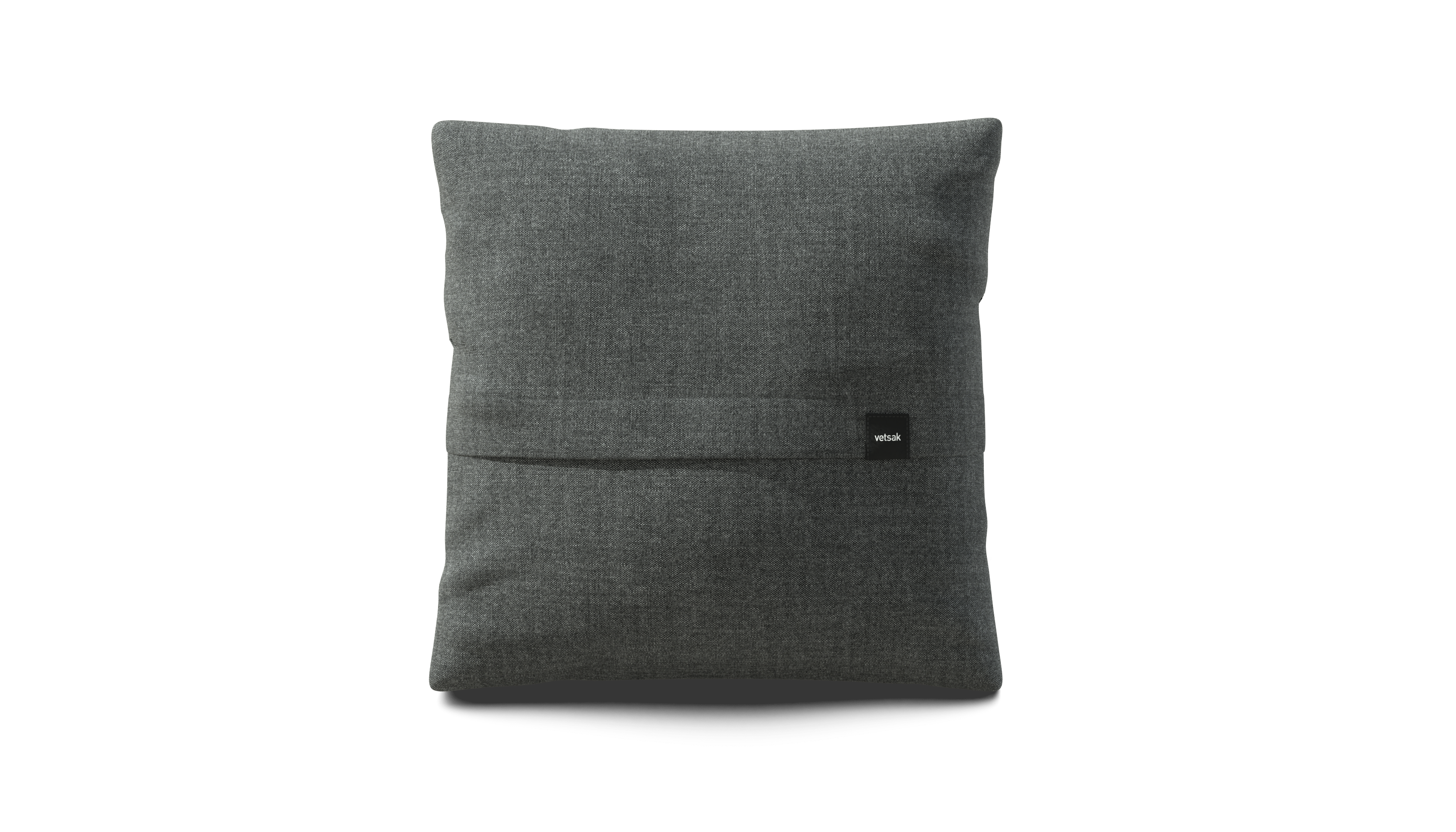 vetsak Big Pillow cuscino piqué grigio scuro