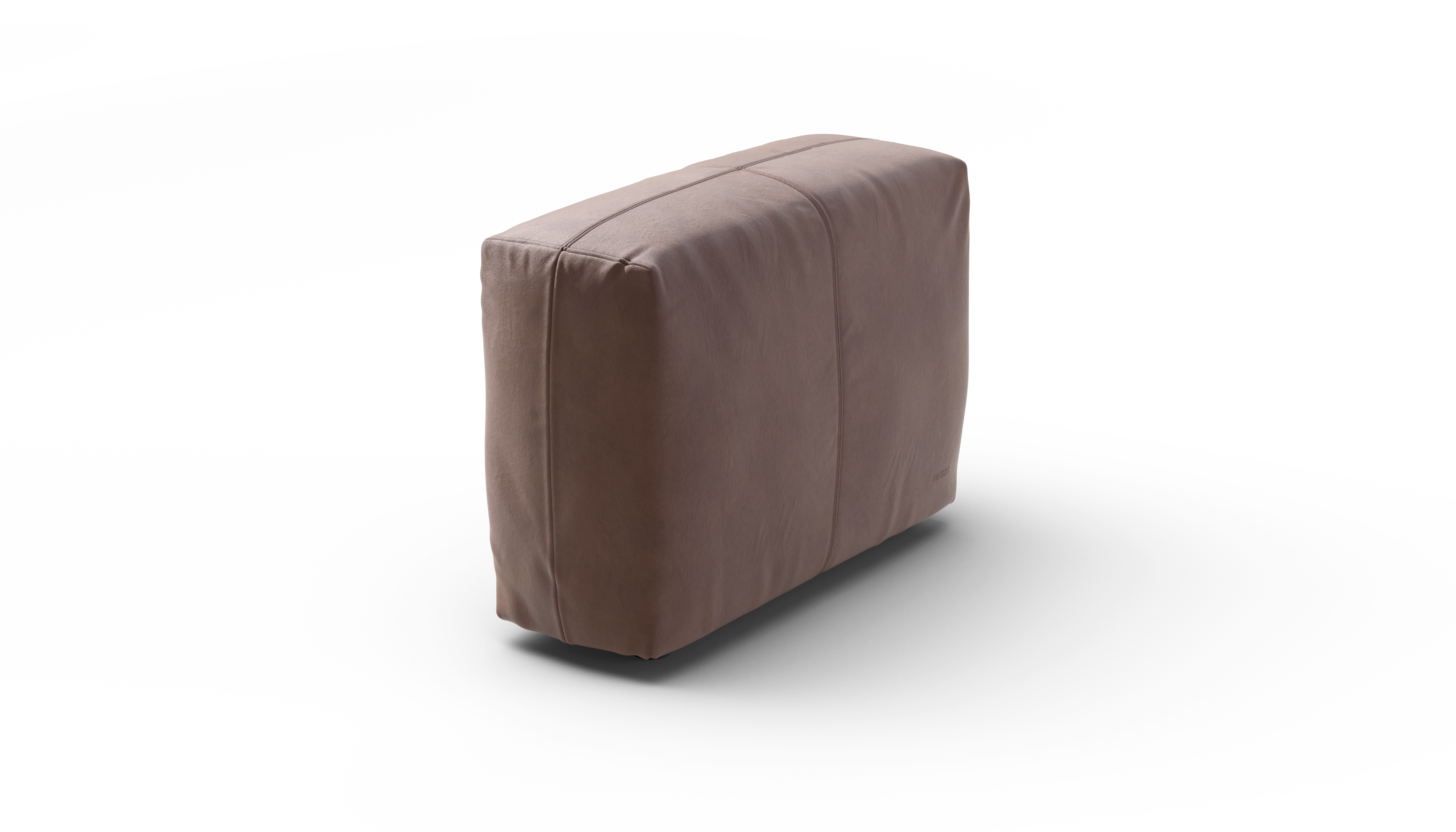 vetsak Sofa Side Medium modulo divano pelle pietra 84x31