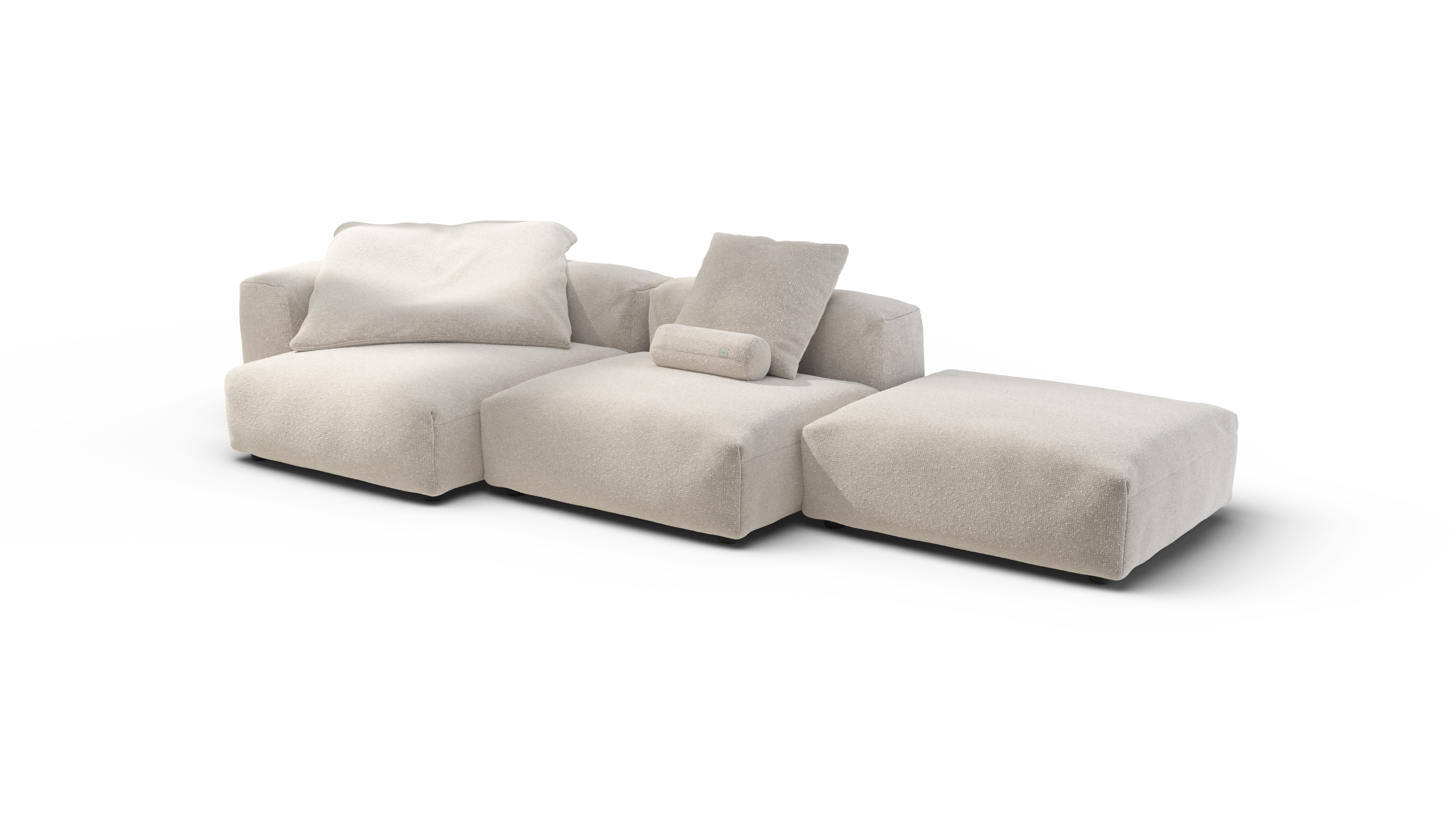 vetsak Set 04 divano modulare crema Nub 5 posti