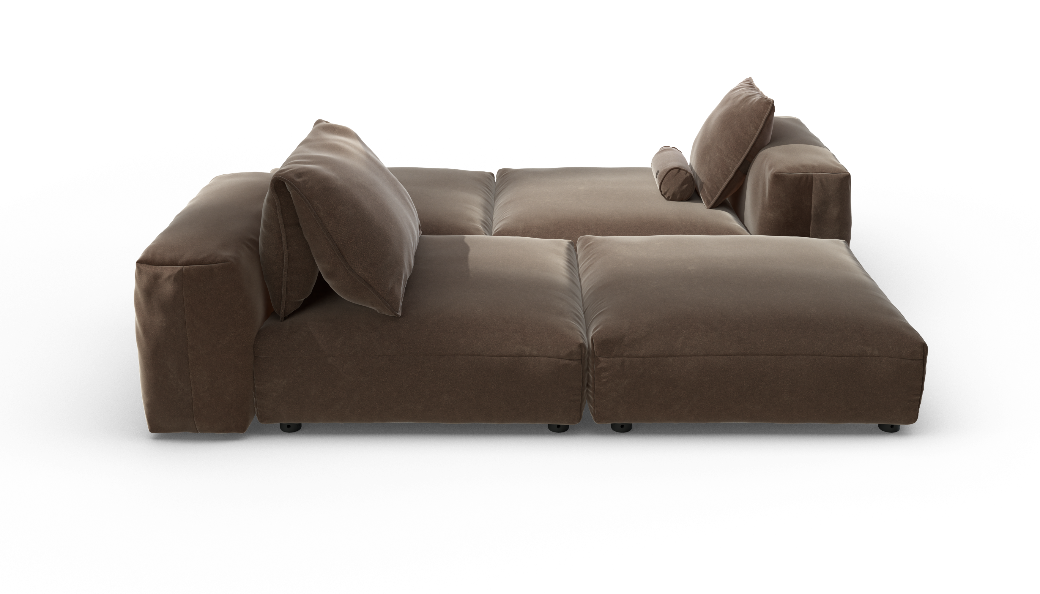 vetsak Sofa Set 08 Daybed divano 6 posti espresso