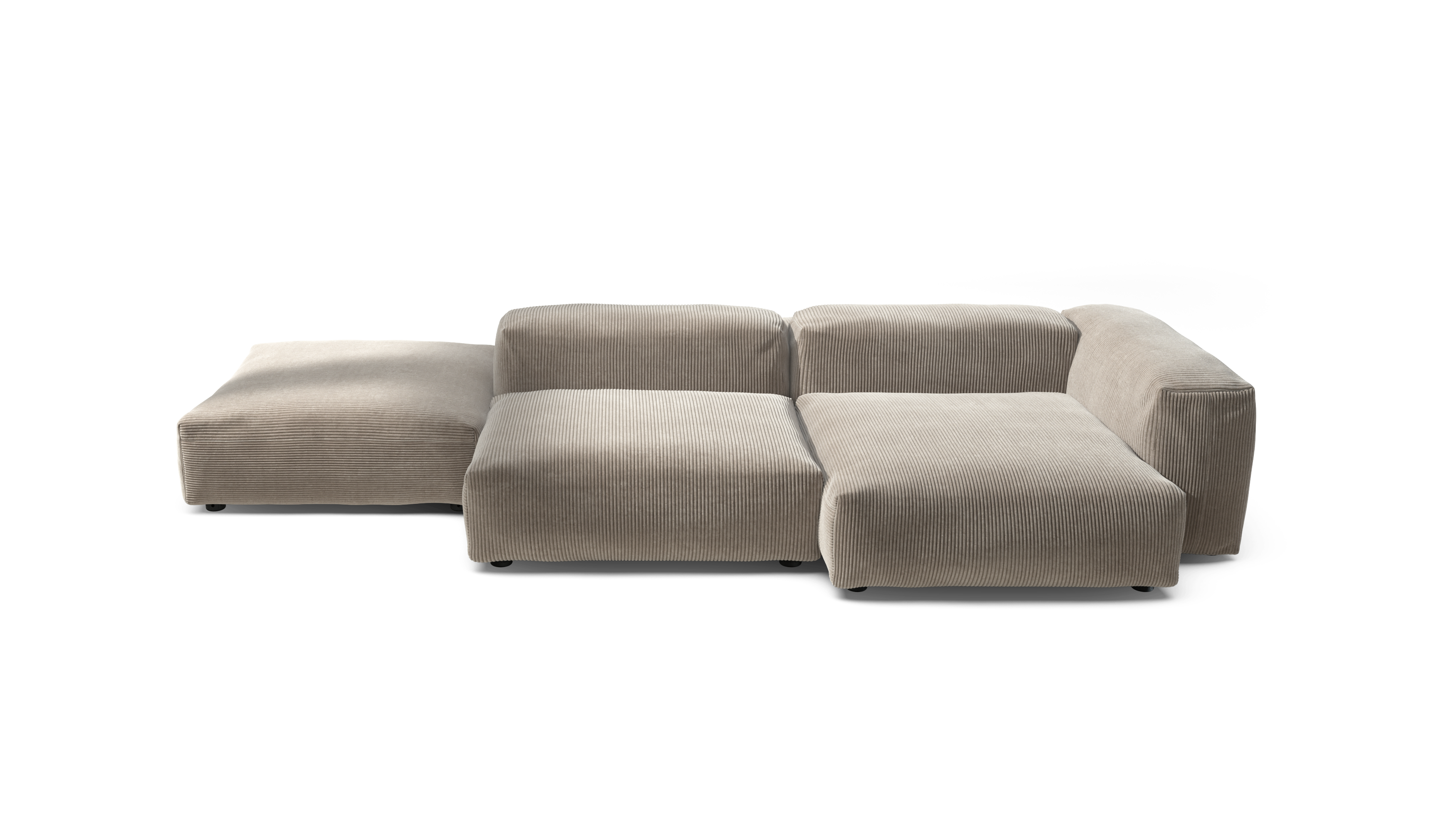 vetsak Set 09 The Island divano modulare 7 posti platinum