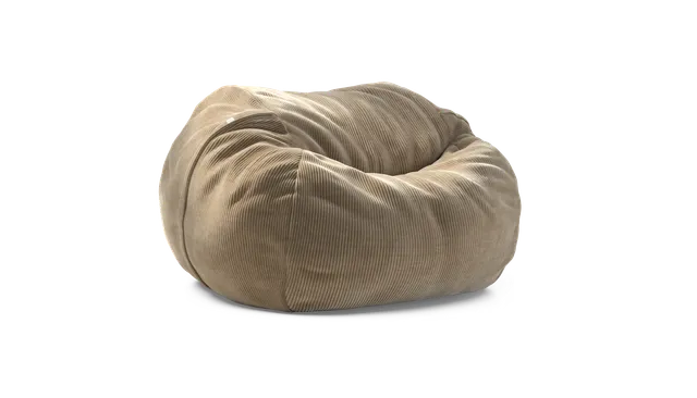 vetsak Large pouf sabbia velluto a coste