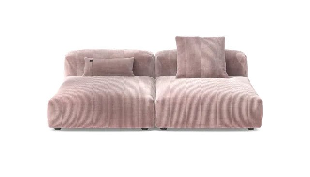 vetsak Set 01 Large Cord Velour divano rosa 4 posti