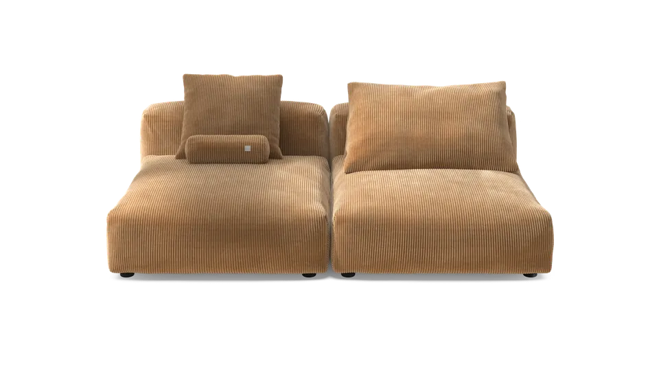 vetsak Sofa Set 01 XLarge divano modulare velluto cammello
