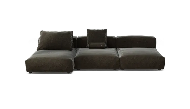 vetsak Sofa Set 04 divano modulare 5 posti suave antracite